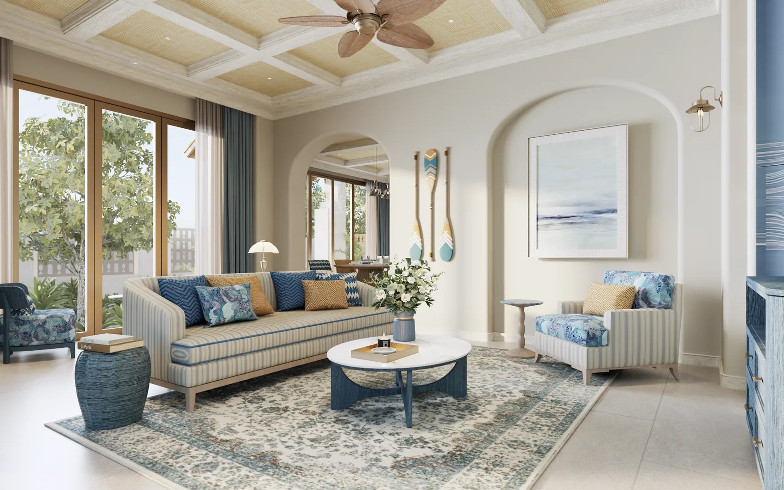 Nội thất phòng khách biệt thự Casa Blanca City