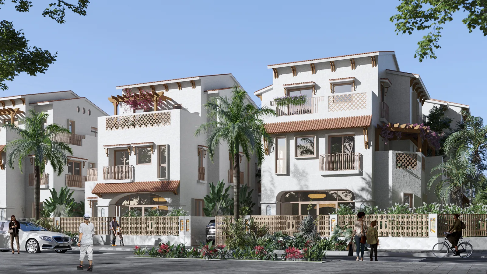 Casa Grand Villa Blanca City — mặt tiền biệt thự